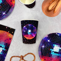 8 Gobelets LET'S DISCO 25 cl 