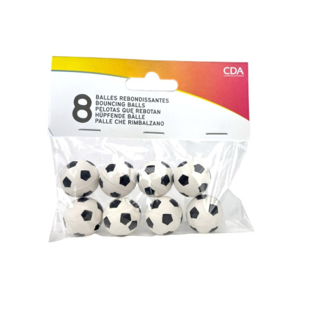 Lot De 8 Balles Rebondissantes Avec Cordon élastique – Diamètre 6,3 Cm – Jouet De Sport Pour Football, Basketball, Softball, Baseball – Enfants Et Adultes