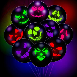 10 Ballons HALLOGLOW 30 cm...