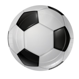 8 assiettes 23 cm FOOTBALL 