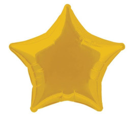 Ballon mylar 50 cm étoile or 