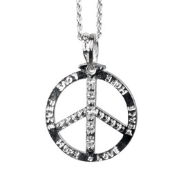 Collier Peace en métal 