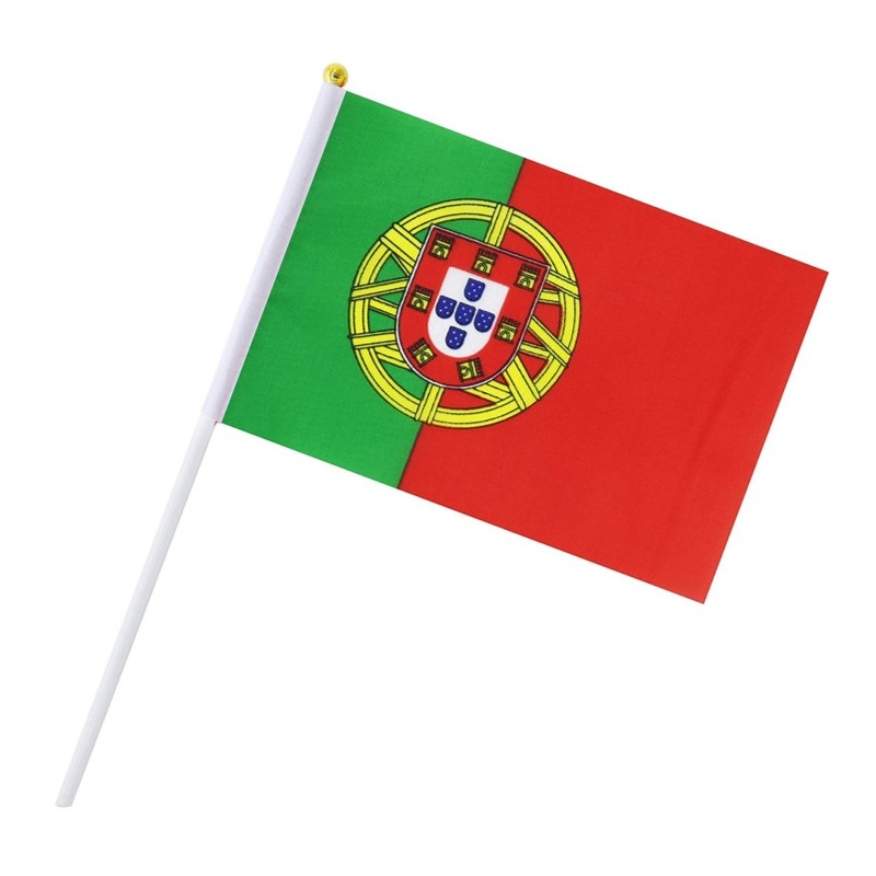 Petit Drapeau Vélo Portugal – 21x14 Cm – AZ FLAG – Neuf Avec étiquettes