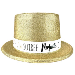 Chapeau plastique pailleté...