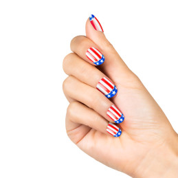Set 24 Ongles USA DESTOCKAGE 