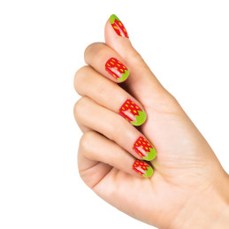 Set 24 Ongles Fraise...