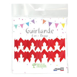 Guirlande Colombe 4m - Rouge 