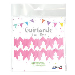 Guirlande Colombe 4m - Rose 