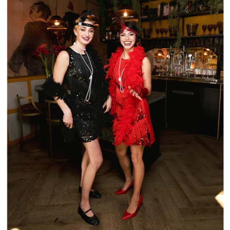 Grossiste Bandeau Flapper rouge | Réservé aux professionnels | CDA