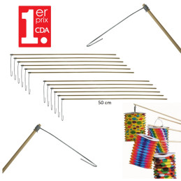 Porte lampion bambou 50 cm 