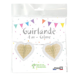 Guirlande 8 coeurs sur...