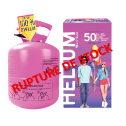 Bouteille h&eacute;lium 50 ballons  (0.42m3)  vendue sans ballon