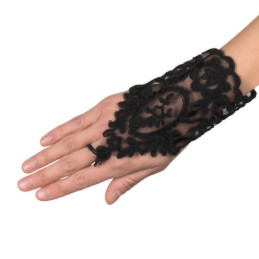 2 Gants poignet en dentelle...