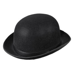 Melon feutre noir 