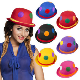 Chapeau melon clown feutre...