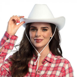 Chapeau feutre Cowboy - Blanc 