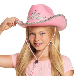 Chapeau Cowgirl junior - Rose 