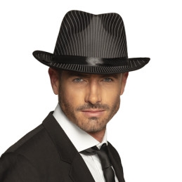 Chapeau Tony - Noir rayé...