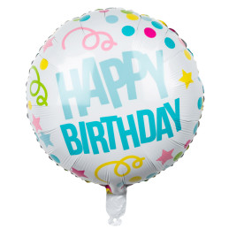 Ballon mylar Happy Birthday...