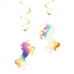 2 Swirl Licorne double face...