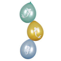 Set 6 Ballons Sirène (25...