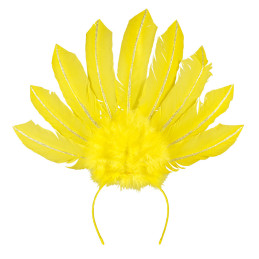 Tiare plumes Samba jaune...