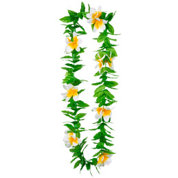 AWCIGG Set Hawaïen Complet – 4 Colliers Fleurs, 4 Bandeaux Et 8 Bracelets, Thème Tropical Plage Et Luau Pour Fêtes D’Été