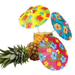 6  parasols cocktail Hawaii...