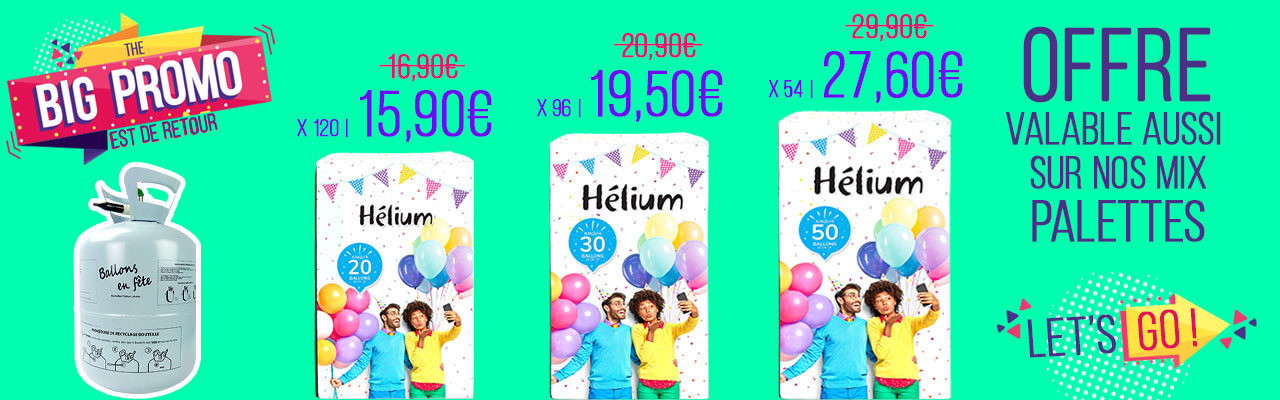 bonbonne d'hélium pour ballons, articles de fete, confettis, les Magiciens  du Feu